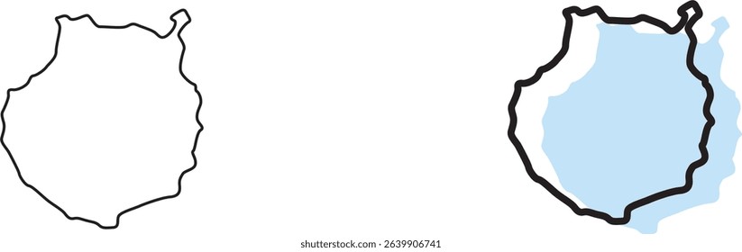 gran canaria map, gran canaria vector, gran canaria outline, gran canaria