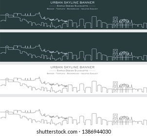 Granada Single Line Skyline Banner