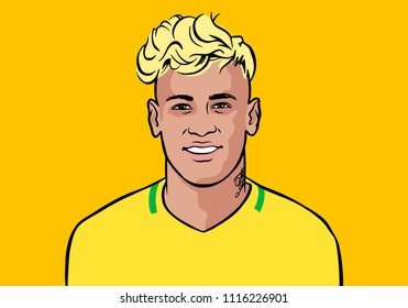 20 Neymar Brazil 2018 Stock Vectors, Images & Vector Art | Shutterstock