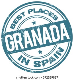 granada spain stamp