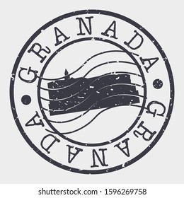 Granada Spain Stamp Postal. Silhouette Seal. Passport Round Design. Vector Icon. Design Retro Travel. National Symbol.