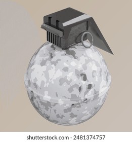Granade 3D Vektorgrafik Army Boom