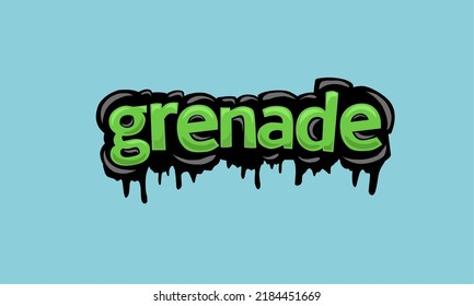 GRANADE background writing vector design very cool and simple