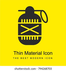 Granade Bright Yellow Material Minimal Icon Or Logo Design