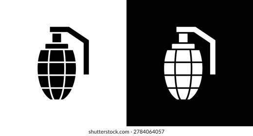 Granade icon black flat filled versions
