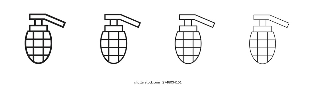 Granade icon. Simple graphic element set