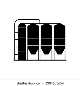 Granary Icon Grain Storehouse Vector Art Stock Vector (Royalty Free ...