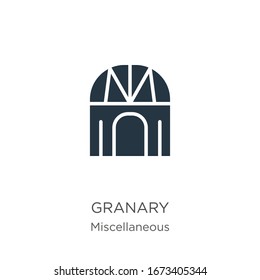 Granary icon vector. Trendy flat granary icon from miscellaneous collection isolated on white background. Vector illustration can be used for web and mobile graphic design, logo, eps10
