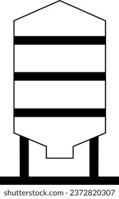Granary line icon vector image