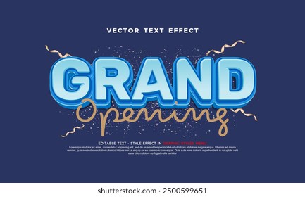 Grand 3d vector text effect
