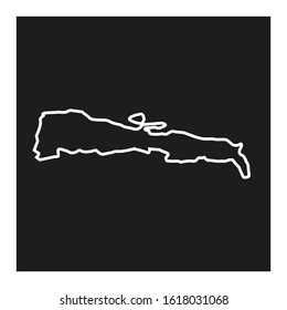 grand anse region map in country of haiti