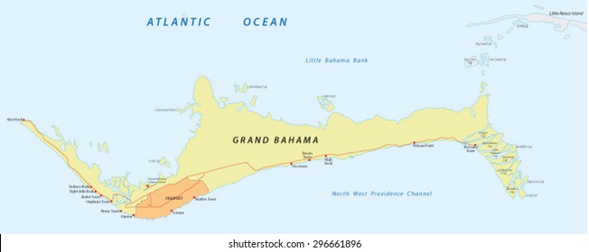grand Bahama map