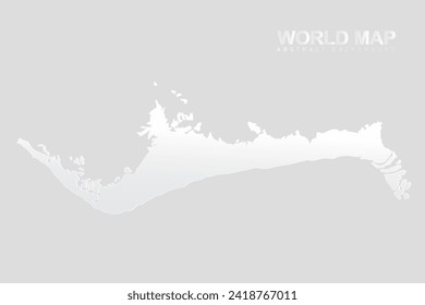 Grand Bahama Map - World Map vector template with High detailed including white and grey gradient color and white outline color isolated on grey background - Vector illustration eps 10