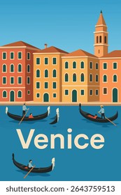 The Grand Canal in Venice is bathed in the soft light of dusk, with gondolas floating on the water and historic Venetian buildings lining the shore