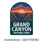 grand canyon arizona vector illustration