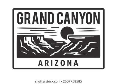 grand canyon arizona vector illustration