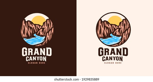 Grand Canyon Badge Logo Template