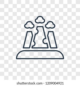 Grand canyon concept vector linear icon isolated on transparent background, Grand canyon concept transparency concept in outline style