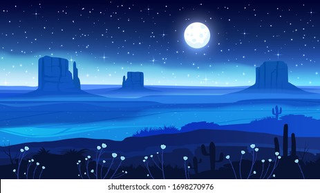 Grand Canyon desert landscape vector illustration.