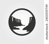 Grand Canyon icon - Simple Vector Illustration