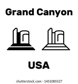 grand canyon icon in the United States as a tourist attraction