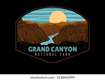 Parque nacional do Grand Canyon para produtos de design de vestuário