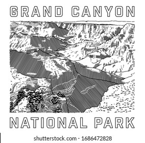 Grand Canyon National Park Icon with an illustration of the park.