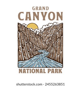 grand canyon national park illustration