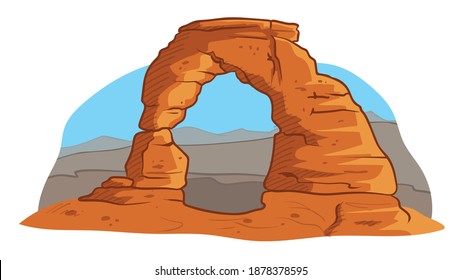 
GRAND CANYON VECTOR DOODLE ILLUSTRATION ART 