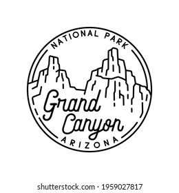 Grand Canyon vector logo. Vector and illustration.