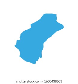 grand cape mount region map in country of liberia