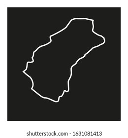 grand cape mount region map in country of liberia