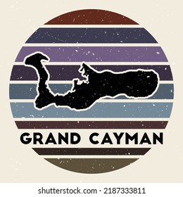 Grand Cayman Logo Sign Map Island Stock Vector (Royalty Free ...