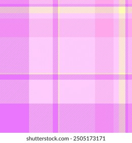 Grand check seamless pattern, internet tartan plaid vector. Woven background texture fabric textile in light and purple colors palette.