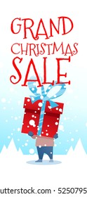 grand christmas sale (illustration)