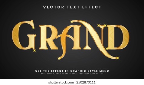 Grand editable text effect Template