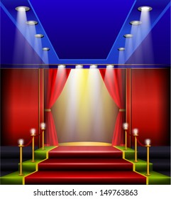 Grand Elegant Entrance, Red Carpet and velvet rope