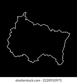 Grand Est Map. Region of France. Vector illustration.