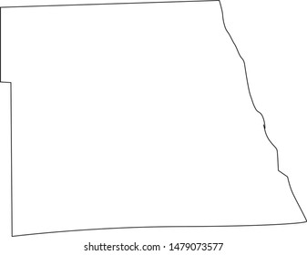 Grand Forks County Map in the state of North Dakota
