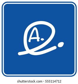 Grand A icon design,clean vector
