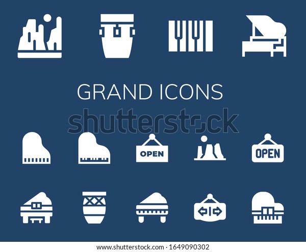 Grand Icon Set 14 Filled Grand Stock Vector (Royalty Free) 1649090302 ...