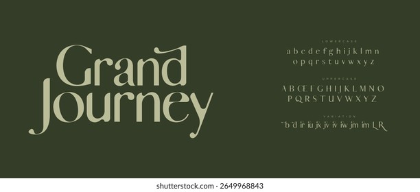 Grand Jounrey alphabet small letter a to z logo design