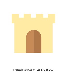 Um grande portão de castelo medieval com grandes portas de madeira e dobradiças de ferro, simbolizando entrada, defesa ou passagem. Perfeito para mapas de fantasia, jogos de estratégia ou cenas de RPG.