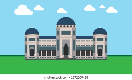Grand Mosque Design Illustration Vector
