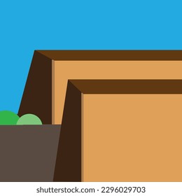 
GRAND MOUNTAIN, SKY, GRAND CANYON, CARTOON