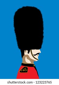 Grand mustache England Royal guard