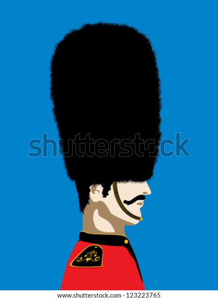 Grand mustache England Royal\
guard