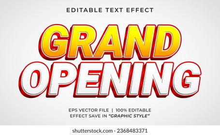 Plantilla de efecto de texto editable Green Opening 3D