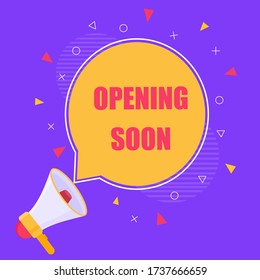 Grand opening background with flat design