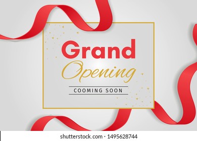 Grand opening background realistic style